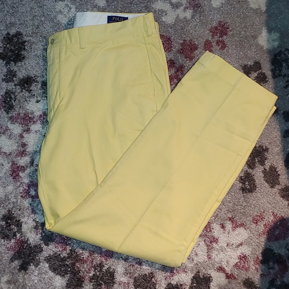 Polo Ralph Lauren Men's Yellow Chino Pants 38Wx32L